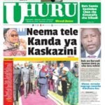 Magazeti ya leo alihamis October 21 2021