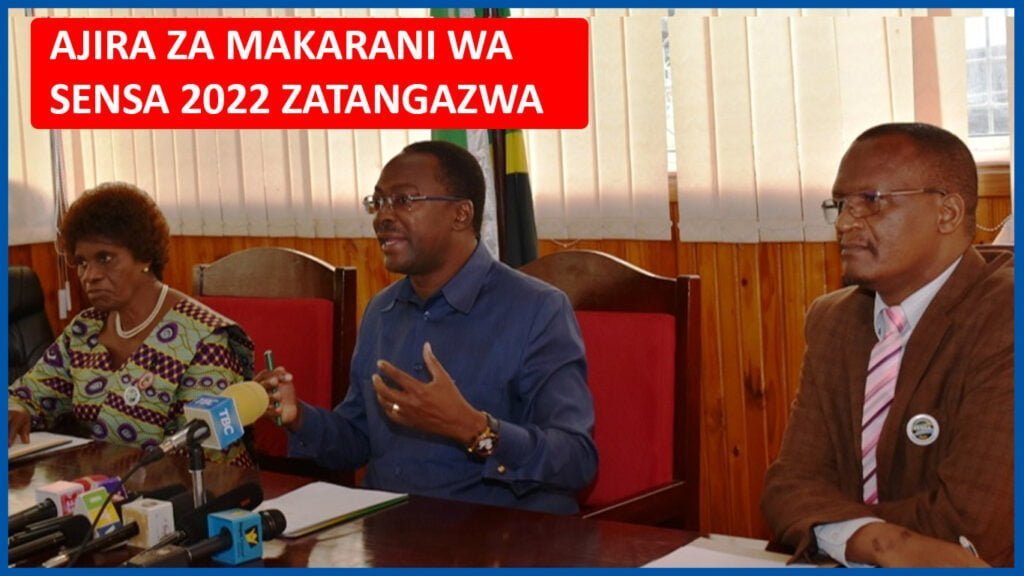 Tangazo La Nafasi Za Kazi Sensa 2022 Government Announced Sensa Jobs 2022 8571