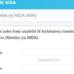 Kupata namba ya NIDA kwa simu