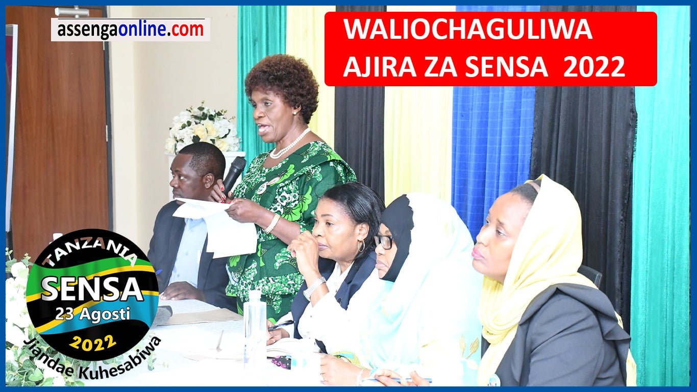 Majina ya waliochaguliwa Sensa 2022 PDF