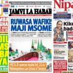 Magazeti leo Jumatano June 22