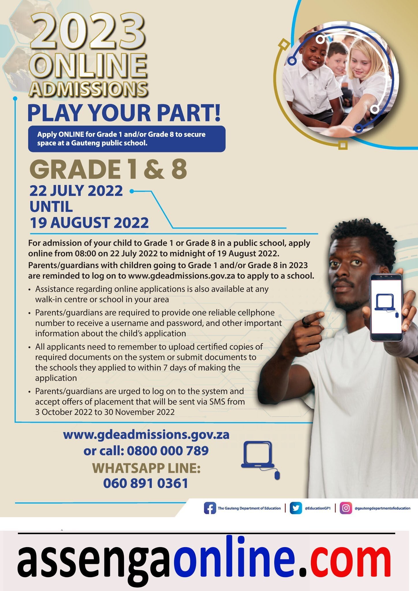 Grade 8 registration 2023 Gauteng
