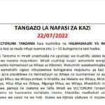 Job vacancies at Kibondo District Kigoma