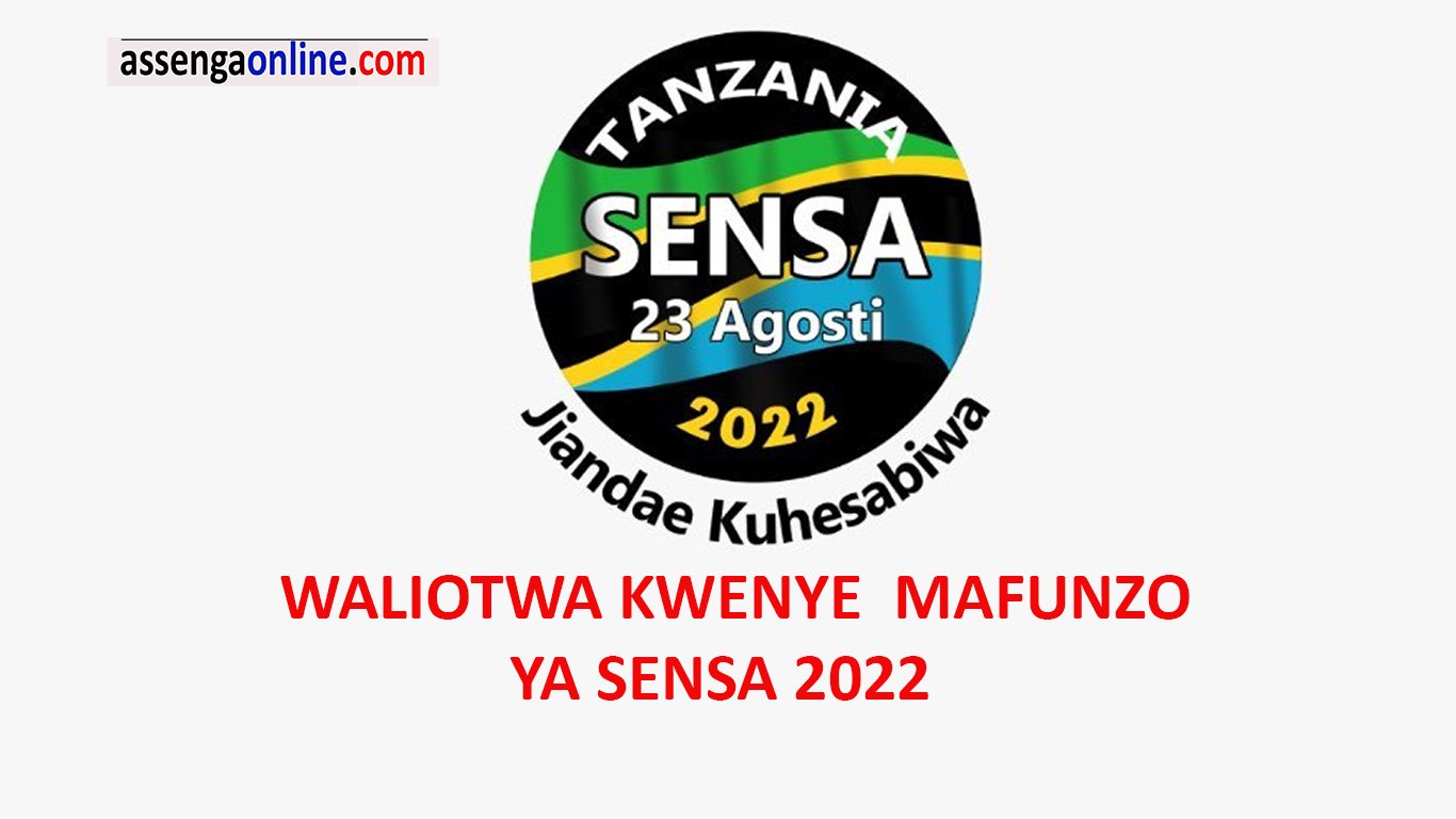 Majina ya waliochaguliwa sensa 2022