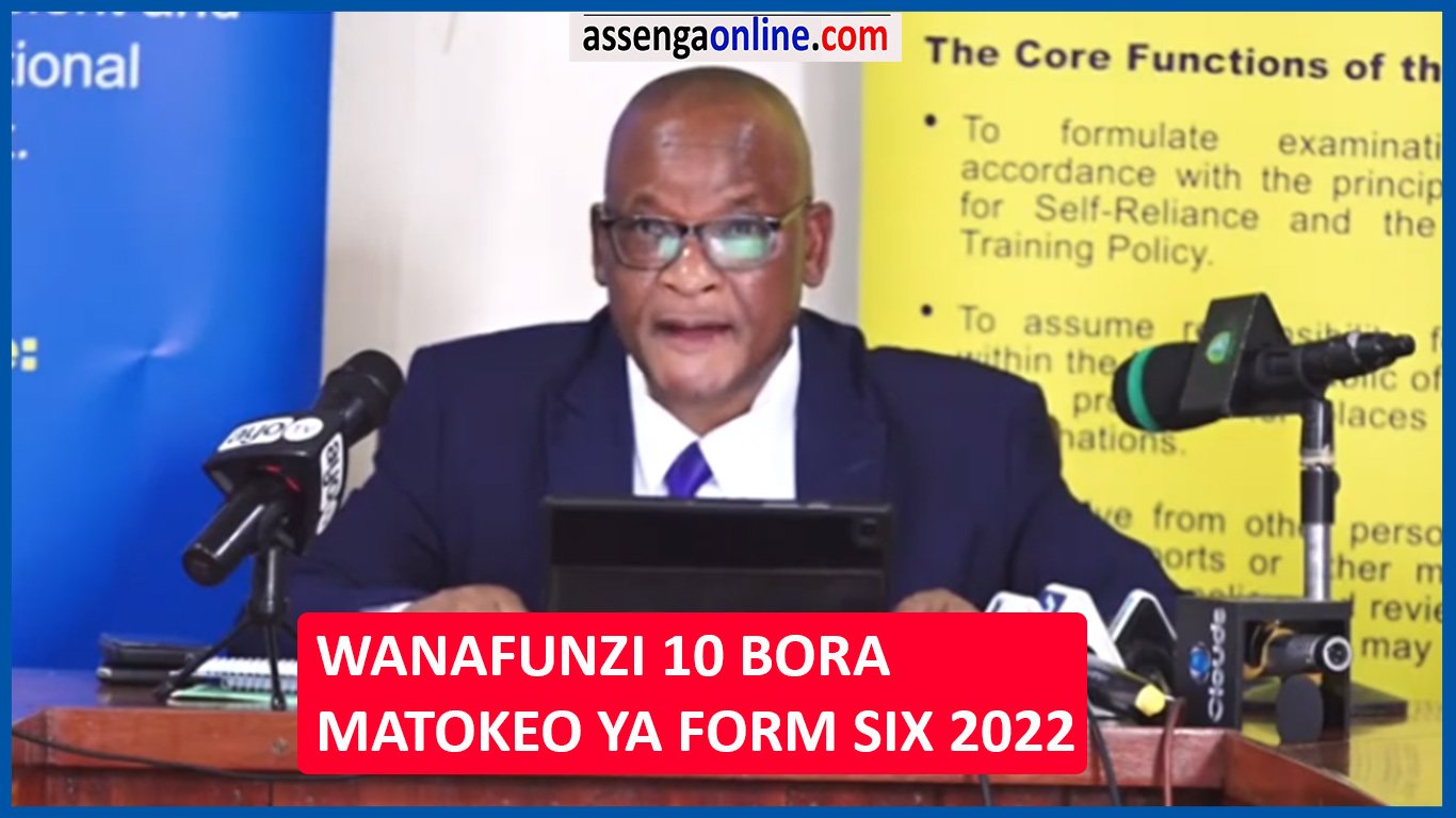 Wanafunzi 10 bora form six 2022