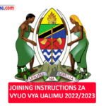 Joining instructions vyuo vya ualimu 2024/2025 PDF