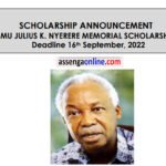 Scholarships opportunities at Mwalimu Julius Nyerere Memorial Scholarship Fund