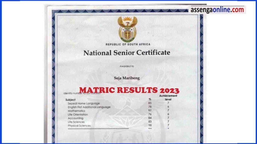 Matric Results 2023/2024 Matric results 2023 online Check here