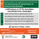 ECRUITMENT OF UNEMPLOYED YOUTH FOR THE DIGITIZATION