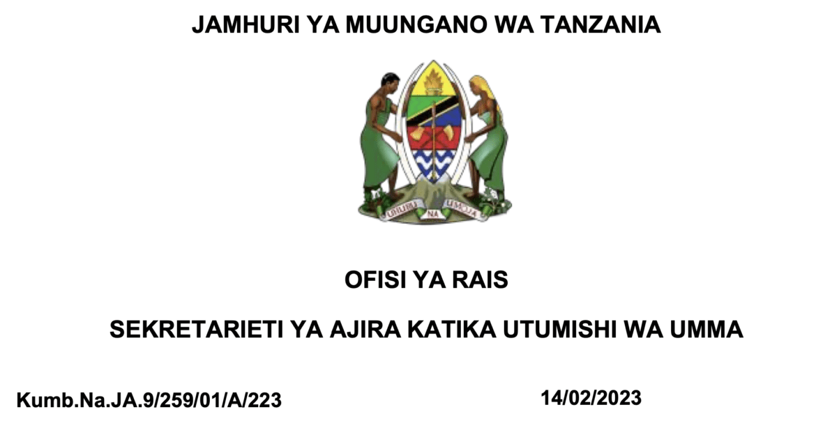 Majina ya walioitwa kazini TRA 2023