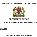 Governments Jobs announced by UTUMISHI