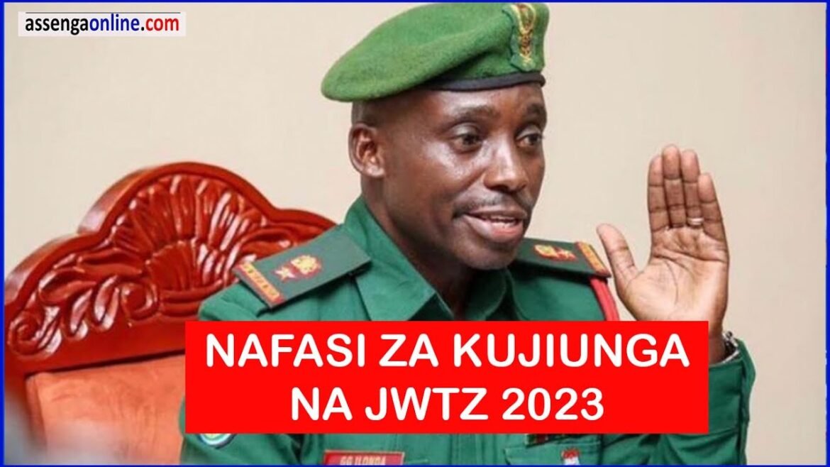 Video Thumbnail: JESHI LATANGAZA NAFASI ZA KUJIUNGA NA JWTZ 2023 KWA VIJANA Nafasi za kujiunga na jeshi 2024