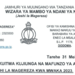 Majina ya waliochaguliwa magereza 2023