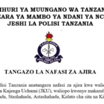 Tangazo la kazi jeshi la polisi