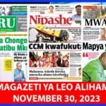 Magazeti ya leo November 30 2023