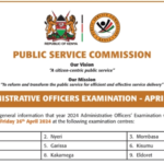 Kenya Public Service Commission Announces Administrative Officers Examination Date And Venue