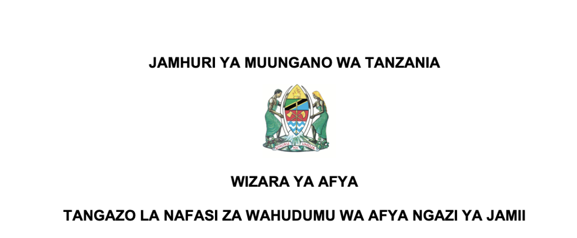 Nafasi 8900 wizara ya Afya ngazi ya Jamii