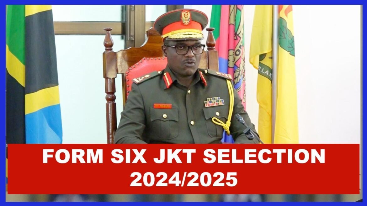 Form six JKT selection 2024