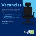 JOB ANNOUNCEMENT at Tigo Tanzania