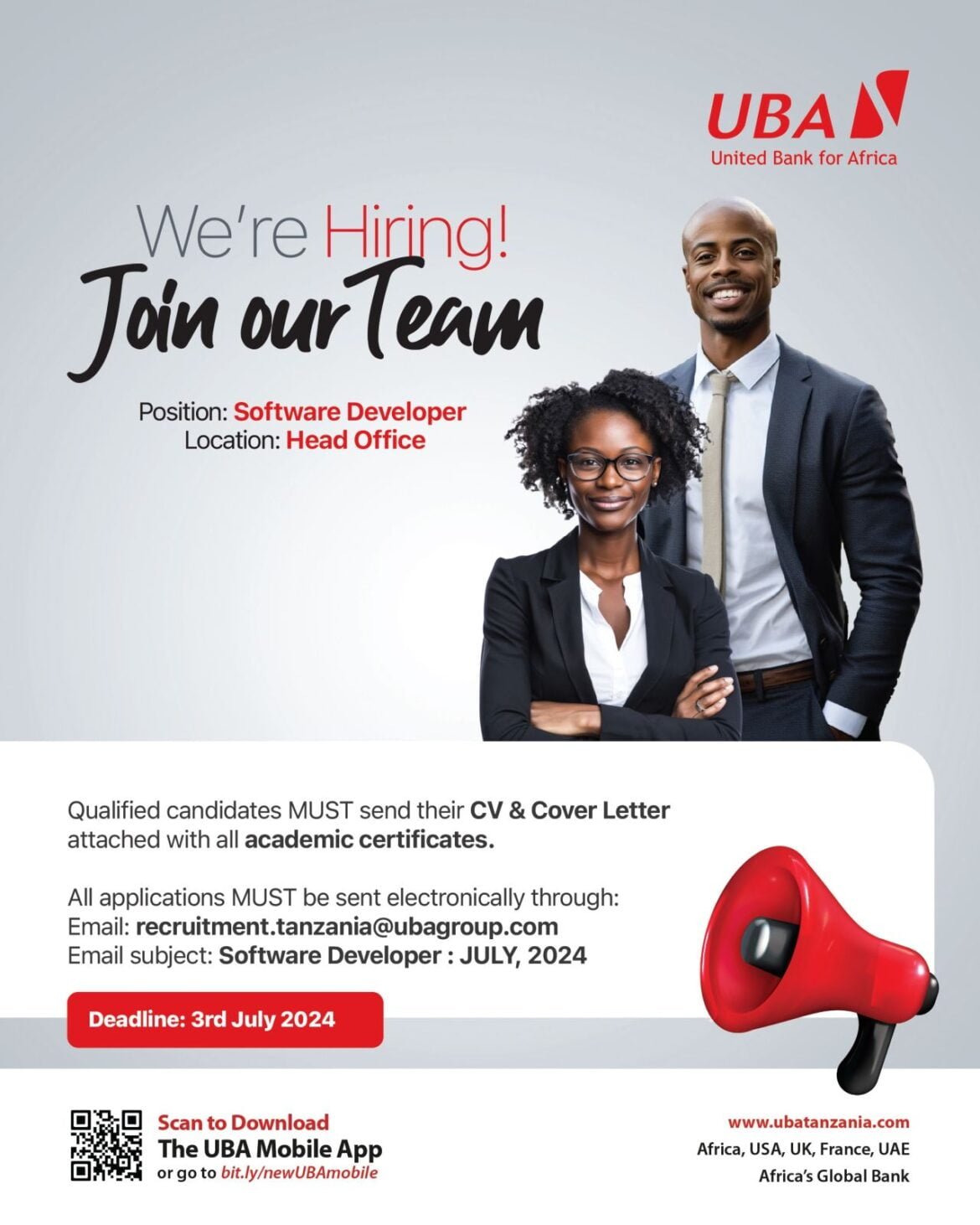 Software Developer at UBA Tanzania
