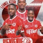 Striker Leonel Ateba has joined Simba sports squad from USM Alger