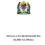 Mtaala wa Elimu ya Awali