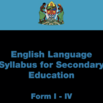 English Language Syllabus for Secondary Education Form I - IV