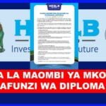 HESLB Loan application for Diploma students