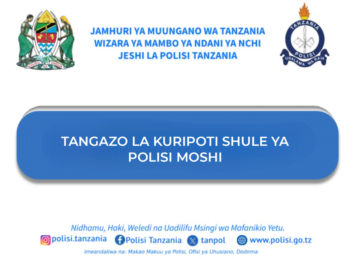 Majina ya waliochaguliwa polisi 2024
