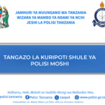 Majina ya waliochaguliwa polisi 2024