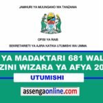 681 MEDICAL OFFICER II Call for Work at Ministry of Health - October 2024