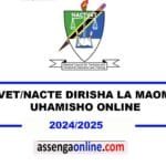 NACTE transfer window 2024