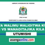 Walimu Walioitwa USAILI Utumishi