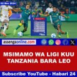 Msimamo wa ligi Kuu NBC Tanzania Leo November 2