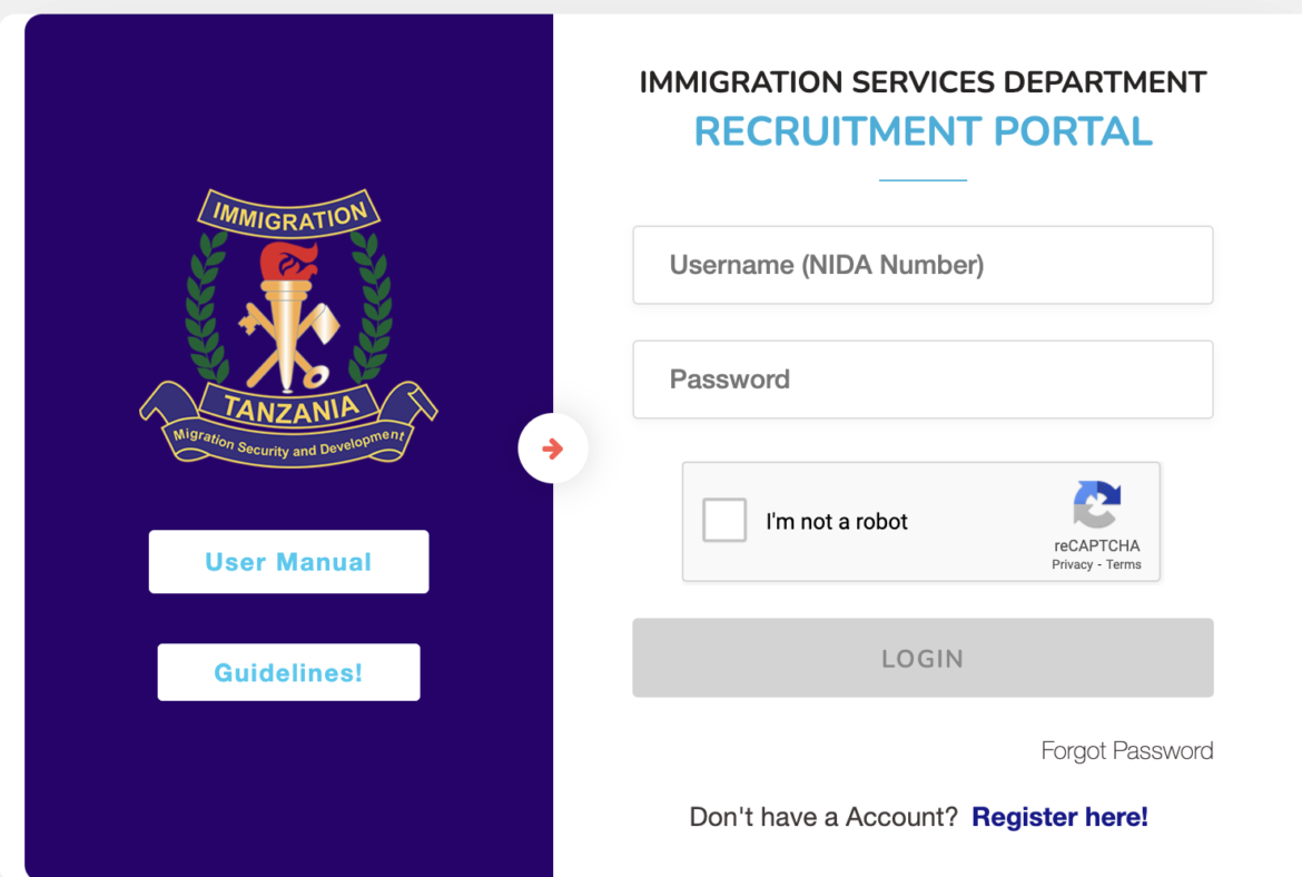 e-recruitment.immigration.go.tz
