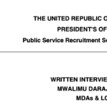 Matokeo ya USAILI WA WALIMU Daraja la IIIA Download PDF Here