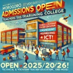 VETA: Admissions Open at Morogoro Vocational Teachers Training College (MVTTC) for 2025/2026!