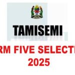 Selection Form Five 2025