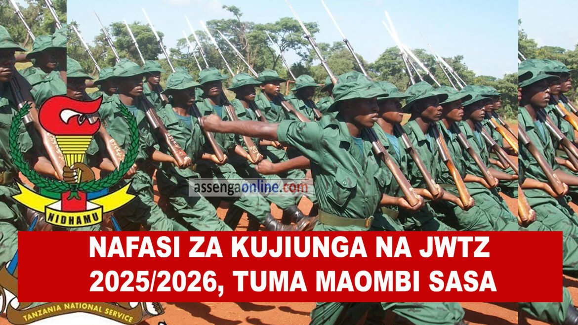 Nafasi za Kujiunga na JWTZ 2025/2026