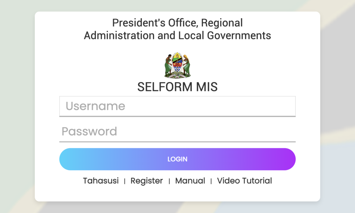 selform.tamisemi.go.tz 2025:
