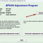 Epson XP355 Resetter
