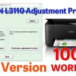 Epson L3110 Resetter Free Download Without Password