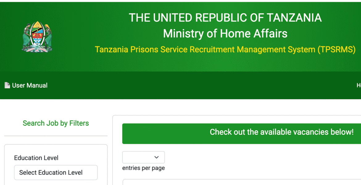 Ajira Jeshi la Magereza 2025