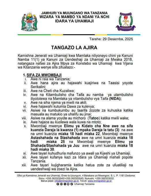 Tangazo la Nafasi za ajira UHAMIAJI 2026 9 G9SPg7XW8AErWqs