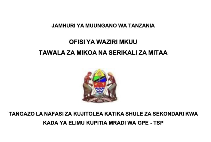 Volunteer Teaching Opportunities in Tanzania Through the GPE-TSP Project 2026