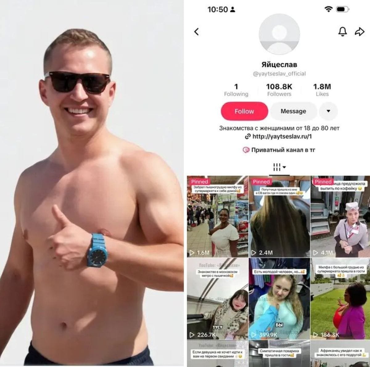 Russian guy in Kenya trending videos