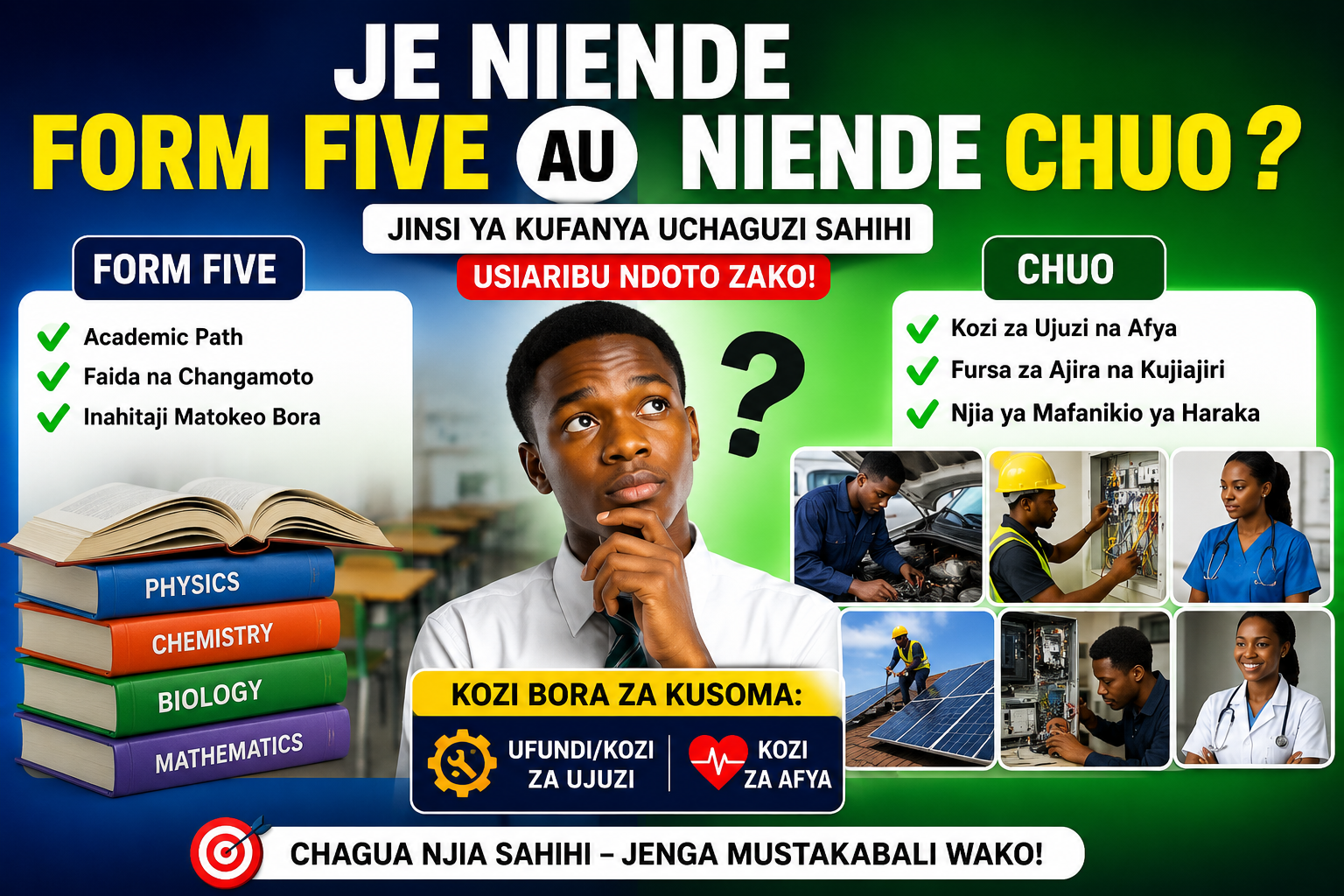 Should I Go to Form Five or Join College After Form Four?