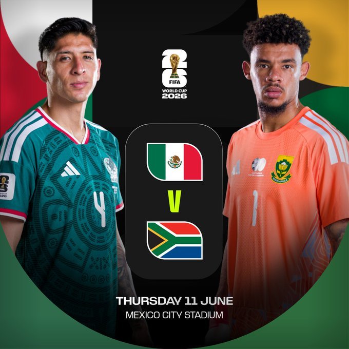 FIFA World Cup 2026 Opening Day Fixture: MEXICO Vs SOUTH AFRICA